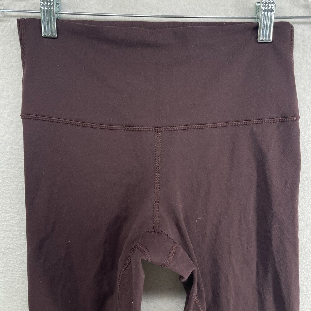LULULEMON Leggings 6 Align Cropped High Rise Running Training Yoga Stretch Brown - Picture 3 of 12